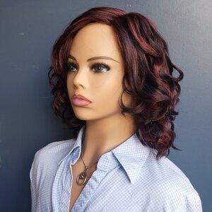 MAYA wig by Jon Renau, Chocolate Cherry, Lace Front, Mono Top, Synthetic, New